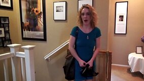 Tipsy teen spreads legs on camera not to be punished by stepmom